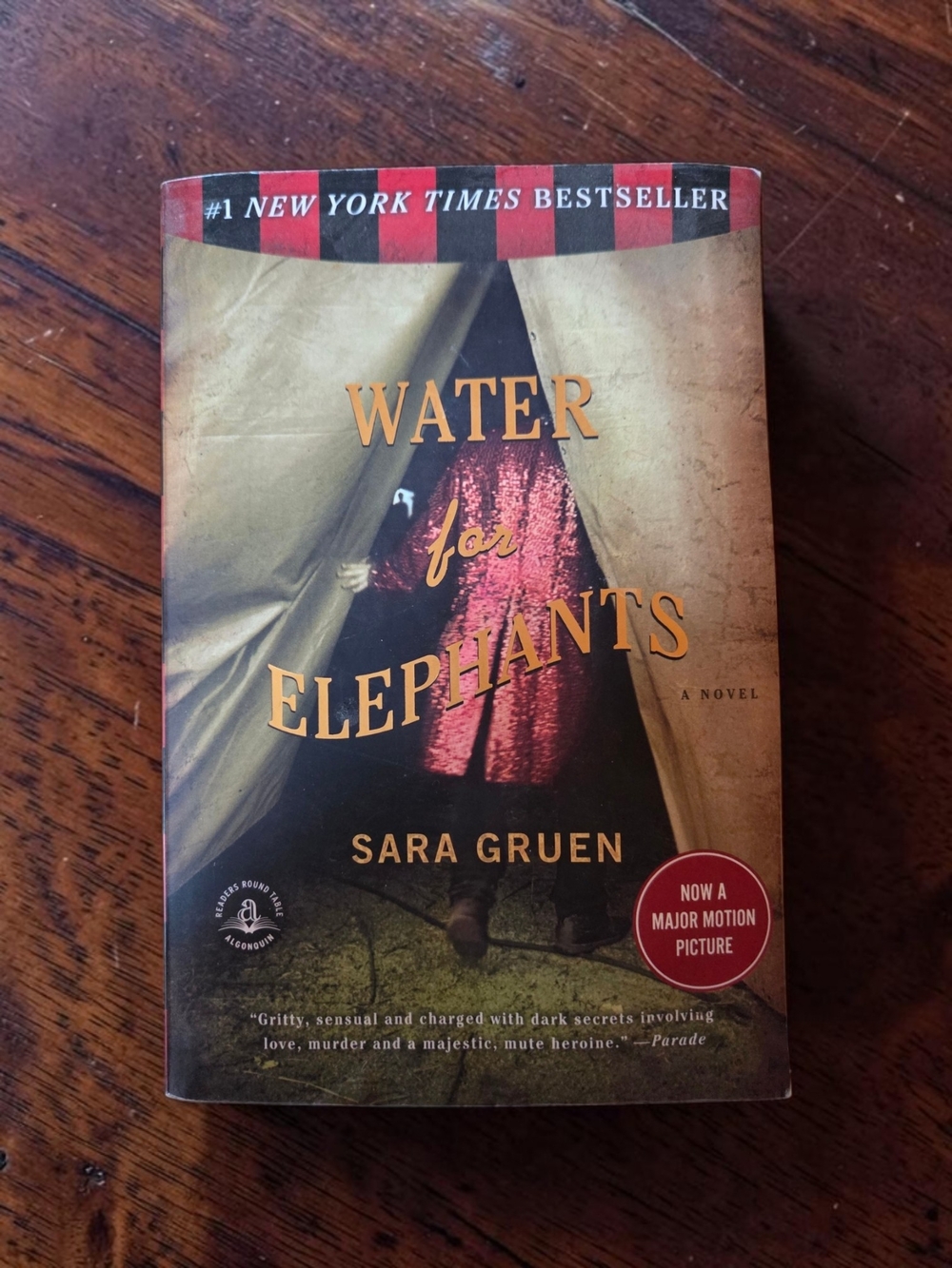 Water for Elephants by Sara Gruen - Vintage Paperback